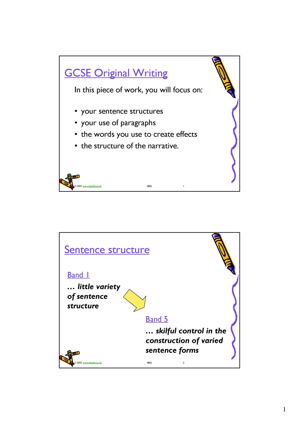 ks4 creative writing creative writing tasks for ks4 students