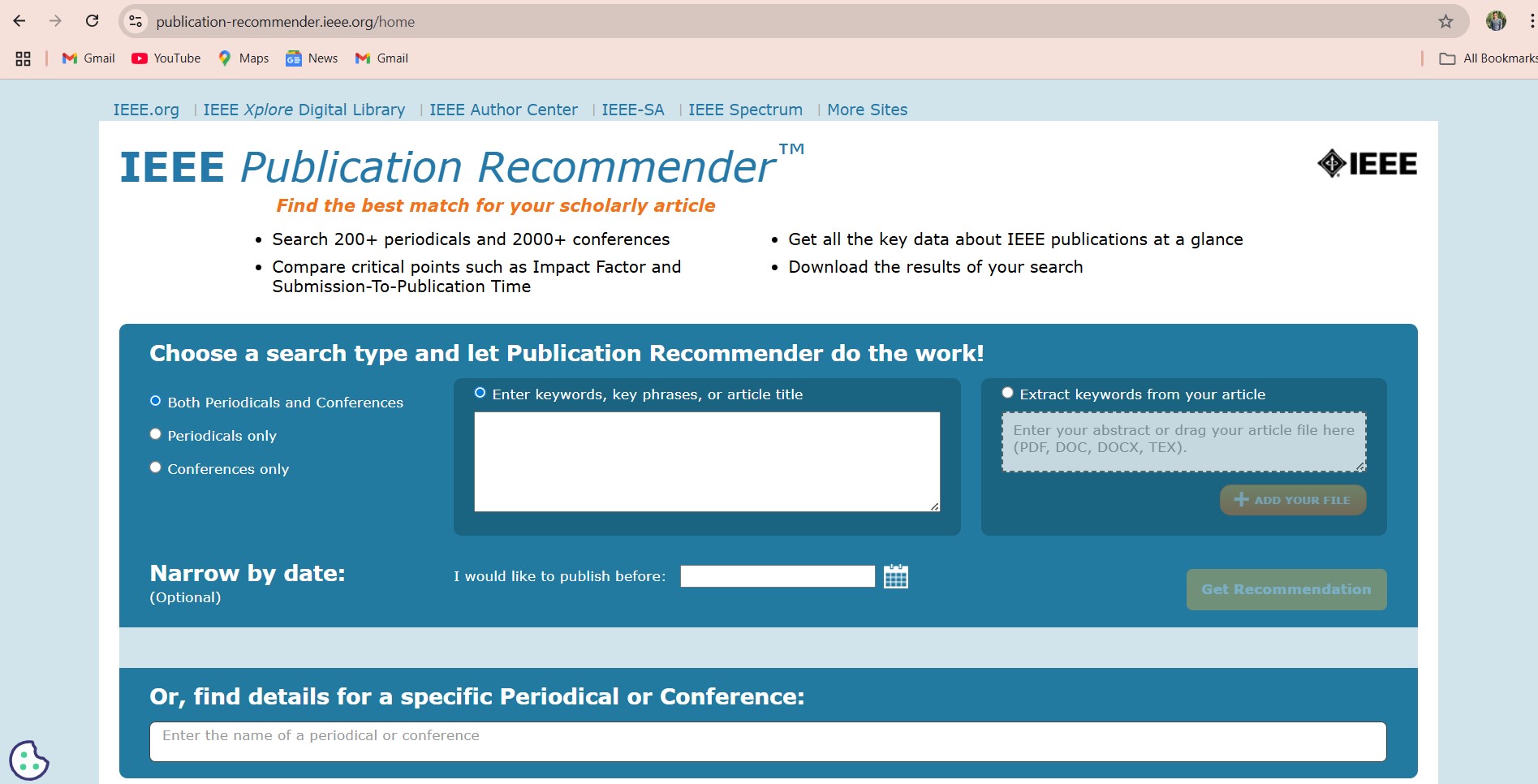 IEEE Publication Recommender-teachjourney