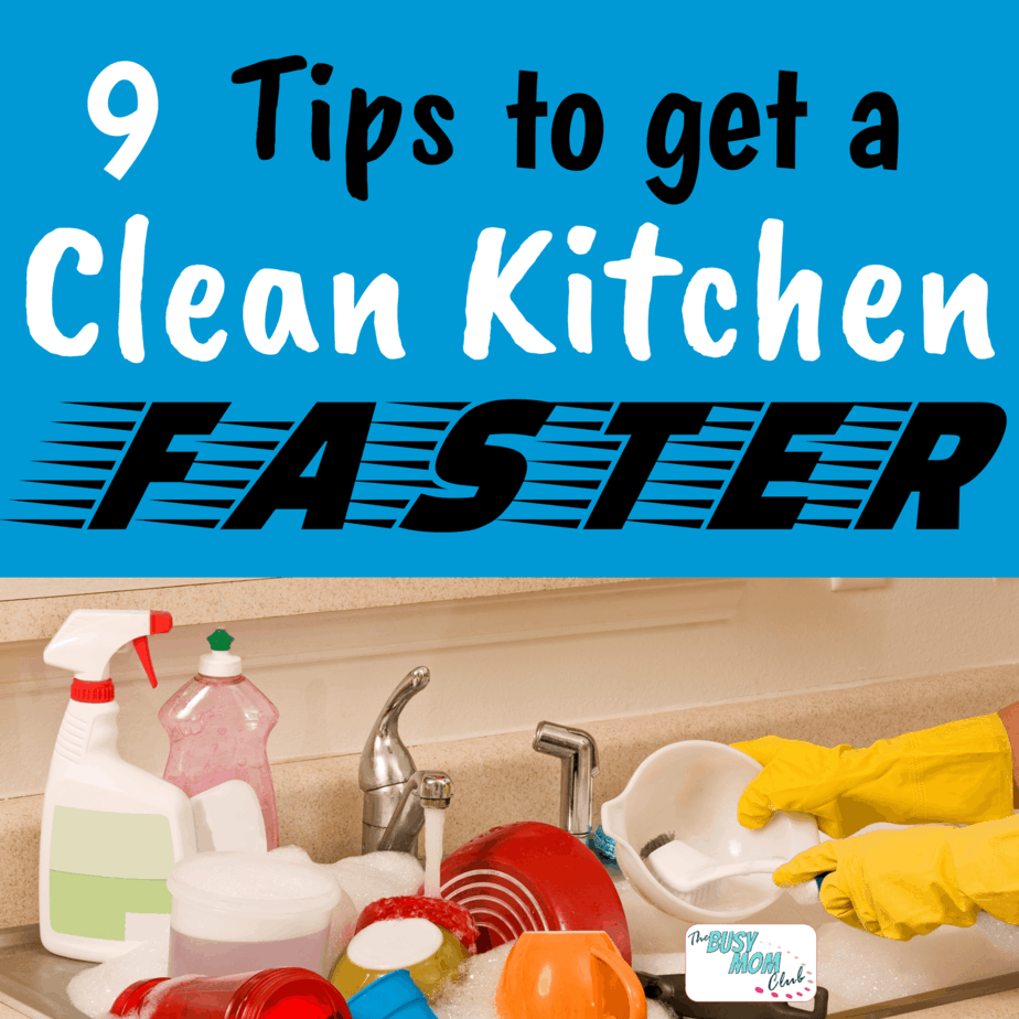 Clean up the kitchen faster
