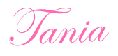 This image has an empty alt attribute; its file name is TaniaBlogPostSignaturePink1.png