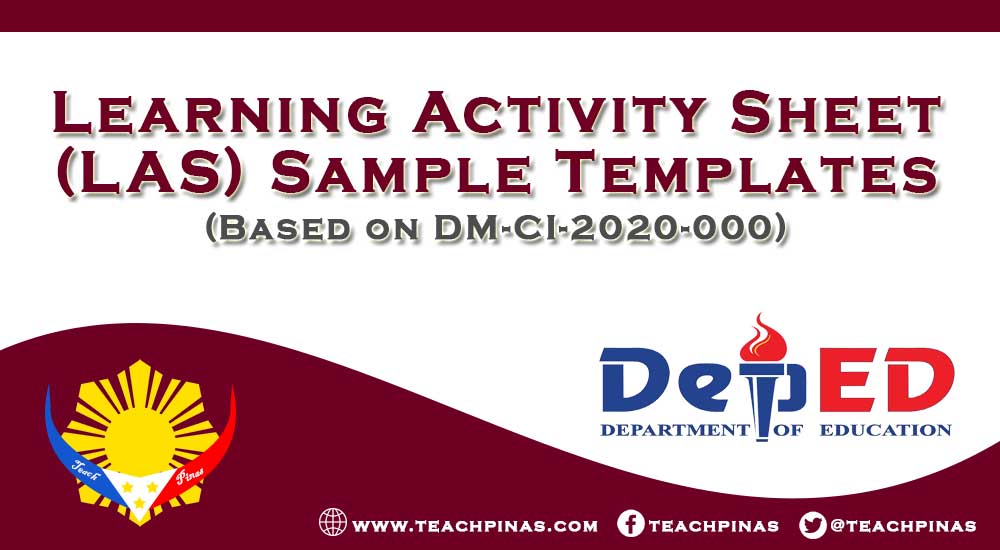 Learning Activity Sheet LAS sample Templates