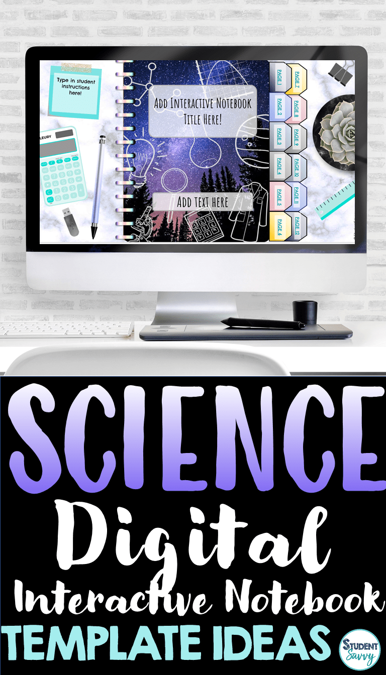 Science Digital Interactive Notebook Template Ideas Student Savvy
