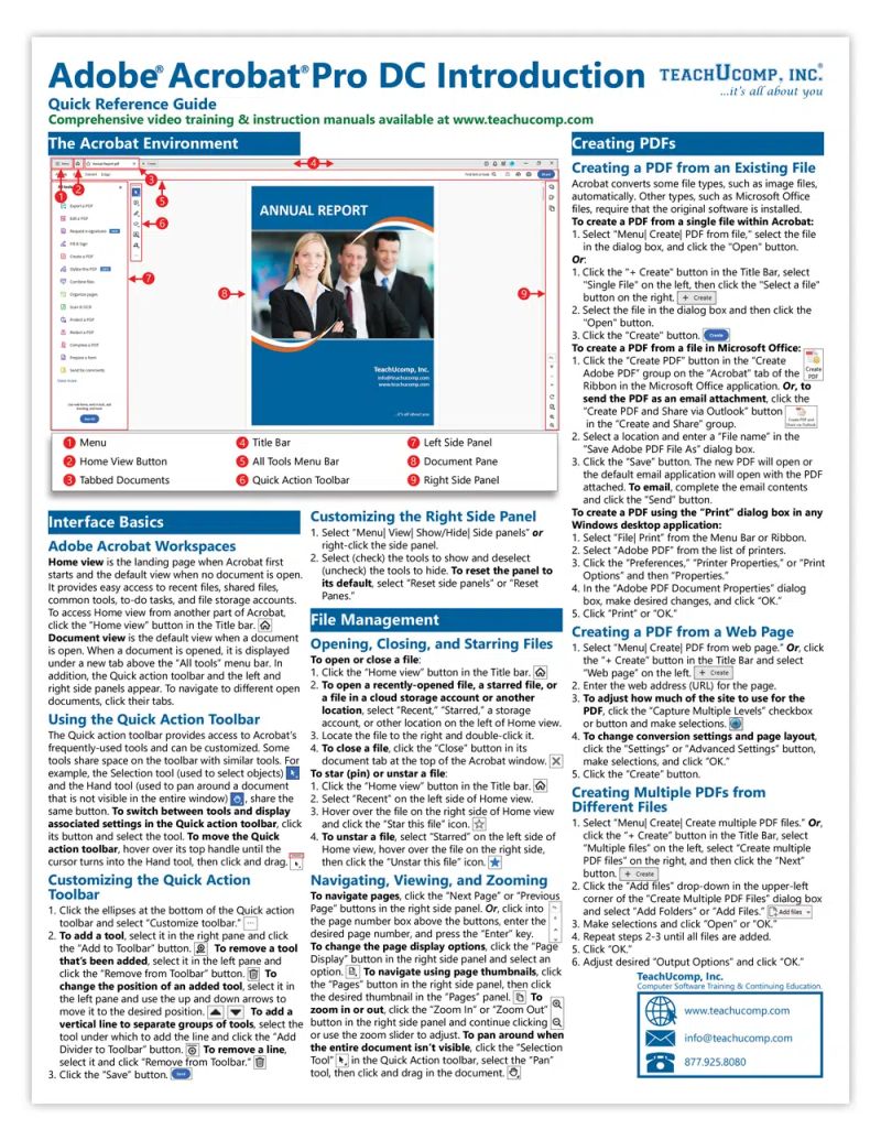 Adobe Acrobat Dc Quick Guide Pdf - Premium Minimal Illustration Gallery - 8K