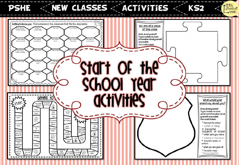 transition new school year back to school activities for ks2