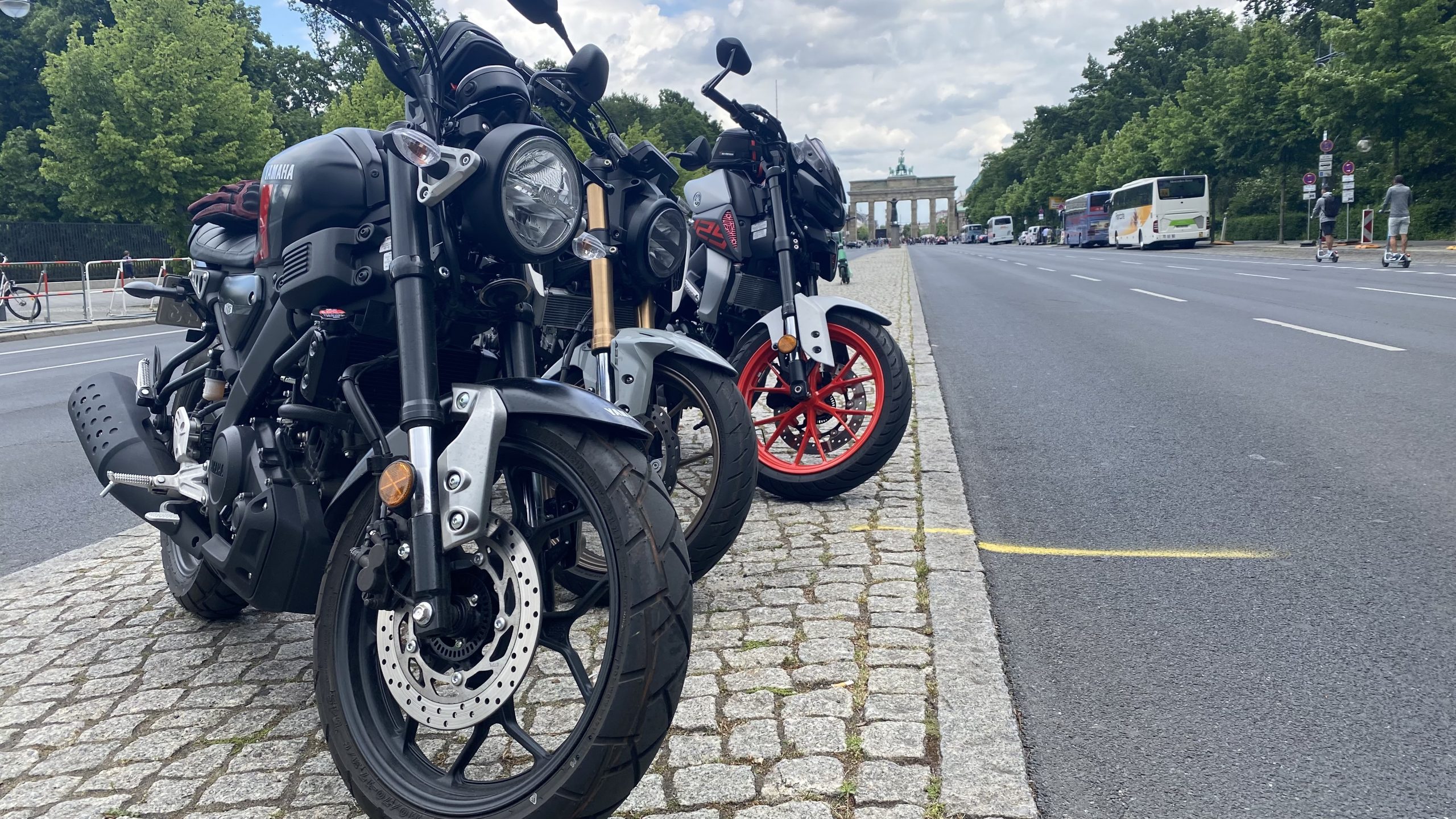 Kleine Pause am Brandenburger Tor