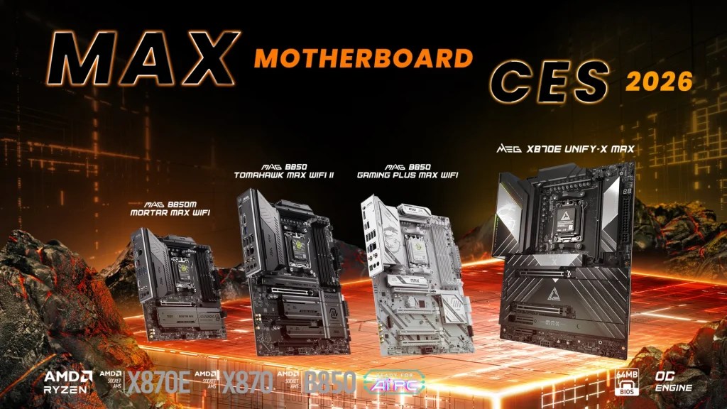 MSI CES 2026 Big Focus On DIY Parts To Help You Build The Next MSI MAX