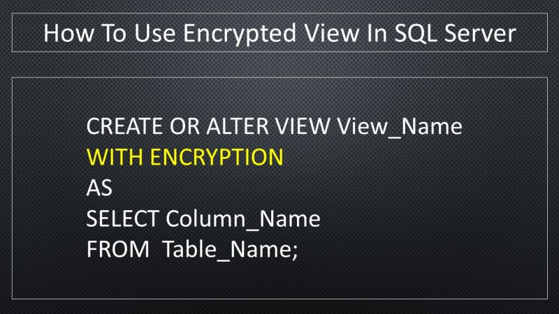 Sql Server View Encrypted Stored Procedure At Sabrina Evans Blog - Geometric Design Collection - Ultra HD Quality
