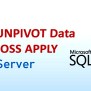 How To UNPIVOT Data Using CROSS APPLY In SQL Server