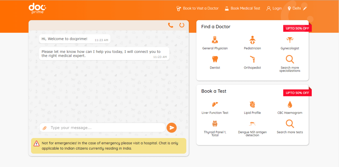 The residents of delhi can now consult their doctors while sitting at home free of cost as the aap government has teamed up with ' . 7 Tips To Optimize Healthcare Websites