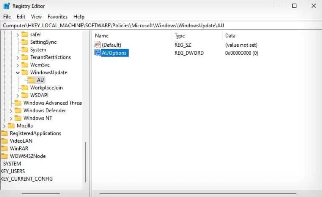 auoptions-entry-in-registry