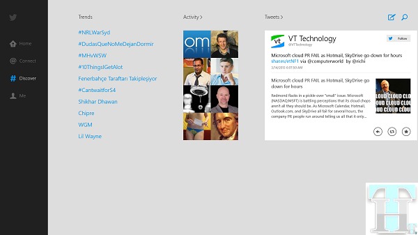 Twitter - Discover Tab
