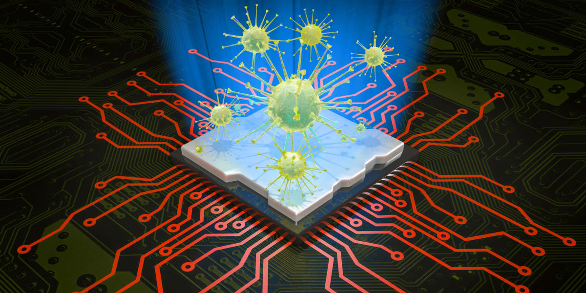 Computer virus attacking CPU