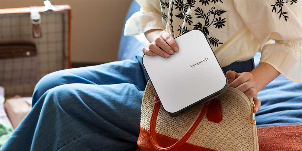 ViewSonic M2e Portable Projector with ToF Technology! | Tech ARP