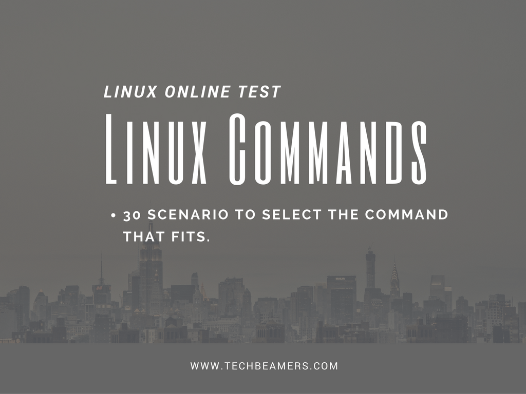 Linux Questions And Answers Online Test For Geeks