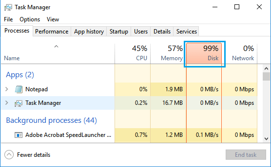 How To Fix 100% Disk Usage In Windows 10 344_x_556_png