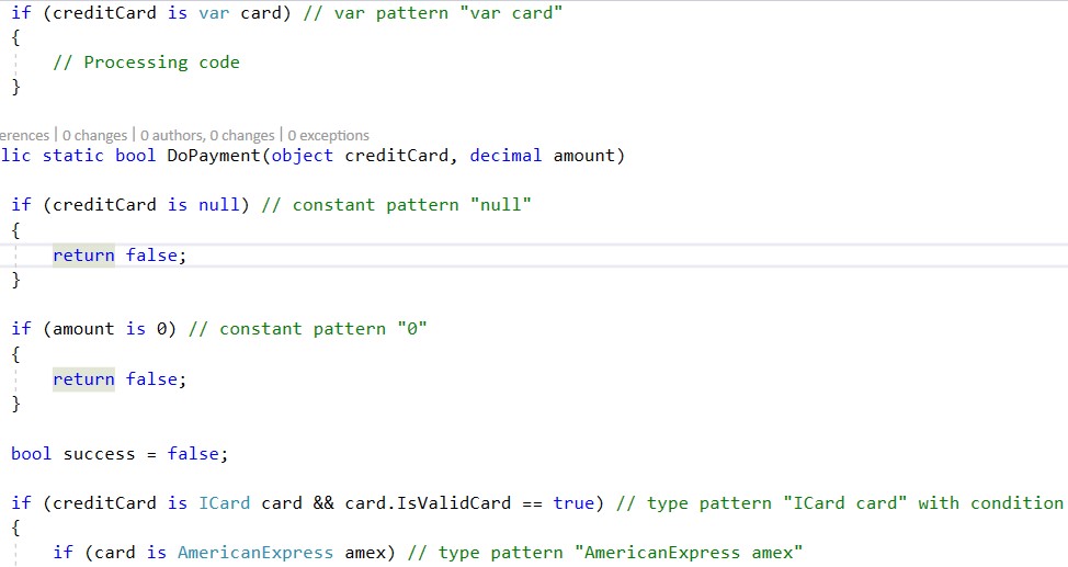 New C# 7 features in action: Pattern matching in C# 7 - Is expressions ...