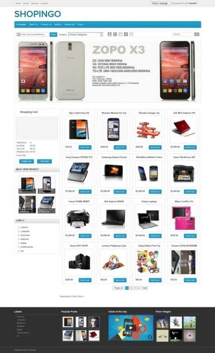 50 Best Free Online Shopping Store Blogger Templates Techclient