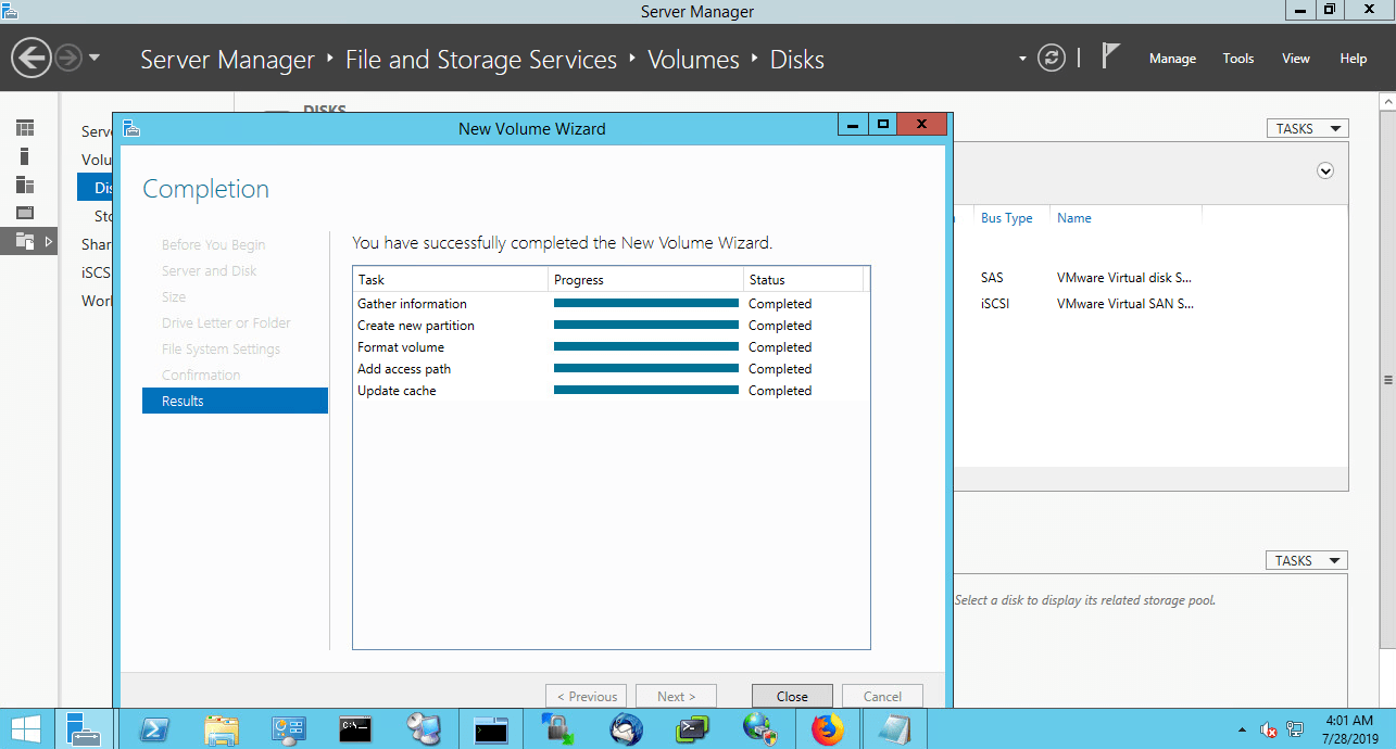 VMware vSAN iSCSI Target Service Complete Disk Management