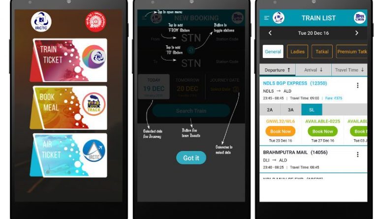 IRCTC Rail Connect app