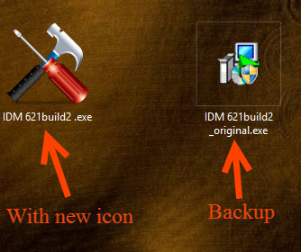 Exe file with custom icon