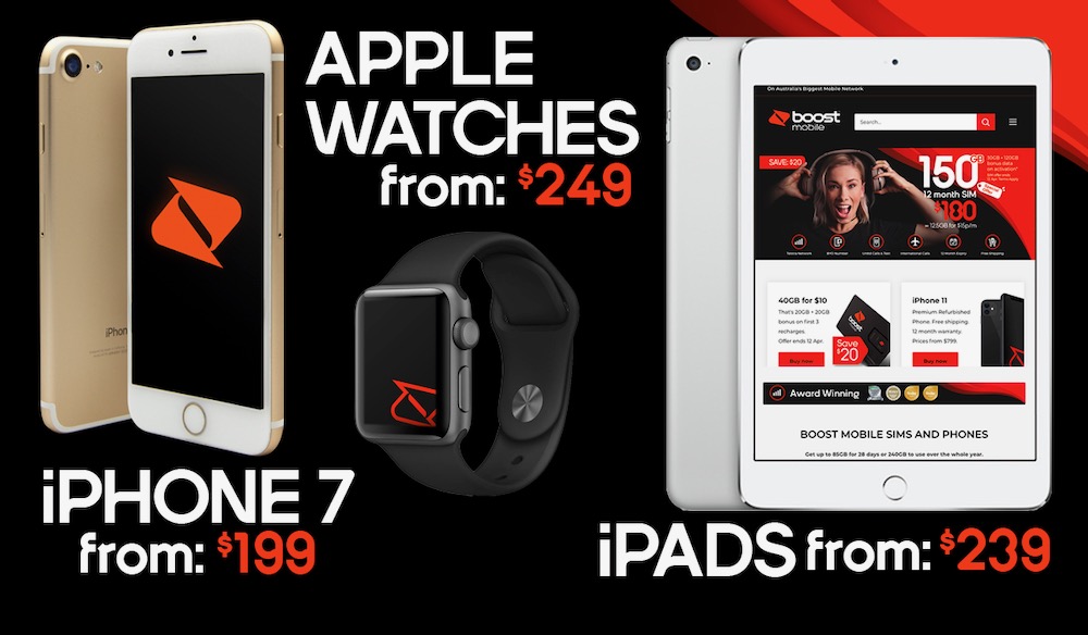 Boost mobile now offering refurbished apple watches, ipads and the