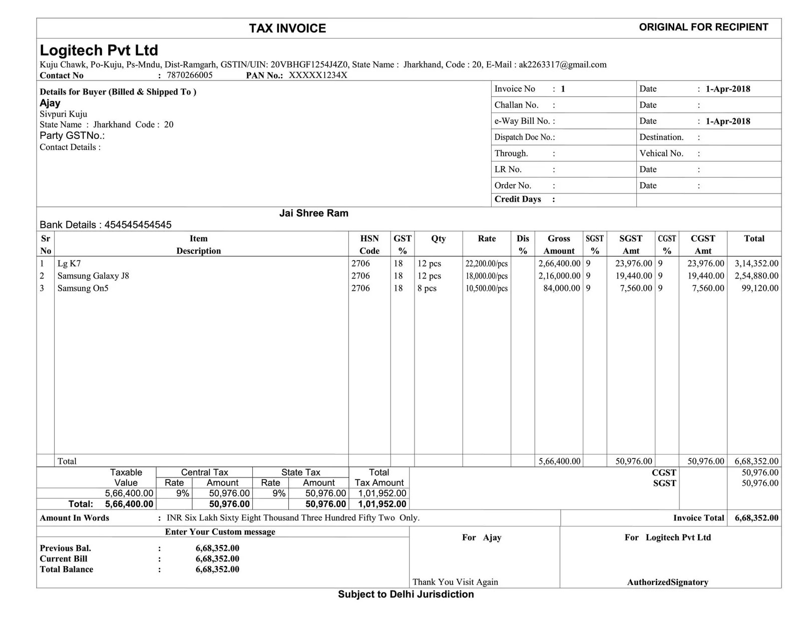 invoice tally tdl format erp 9 Way Bill GST Full Details TDL e GST Dynamic with & Invoice