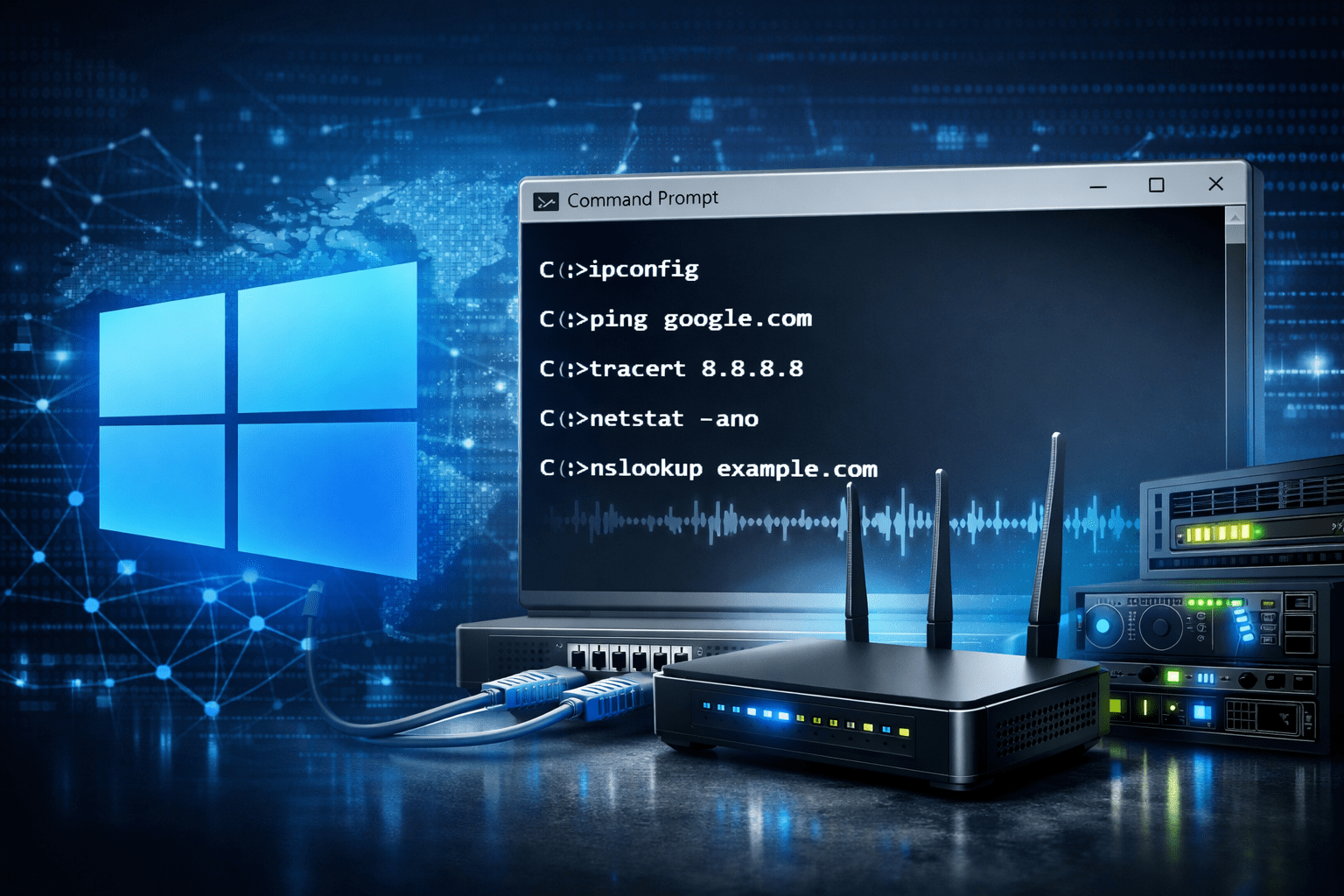 Οδηγός Επιβίωσης στο Δίκτυο: Οι Βασικές Εντολές των Windows που Πρέπει να Γνωρίζεις