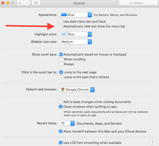 How to Automatically Hide the Menu Bar in OS X