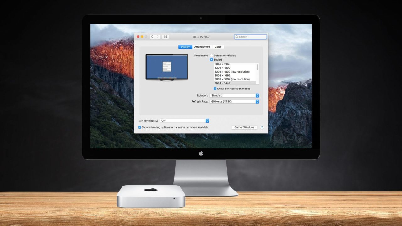 How to Set Custom Resolutions for External Displays in Mac OS X