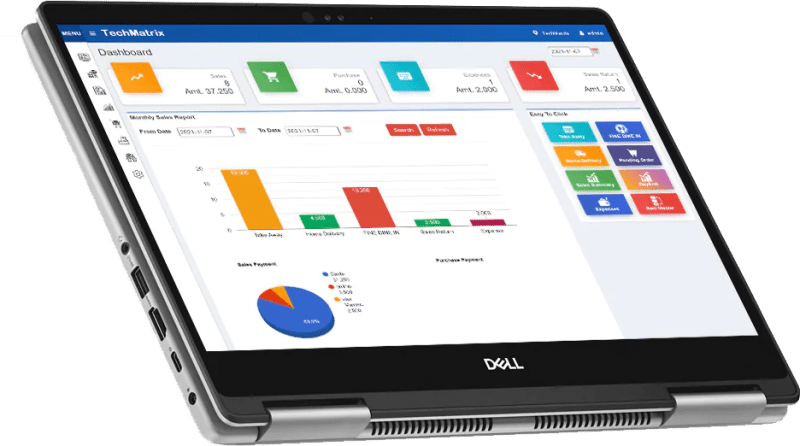 Techmatrix Edge Restaurant Billing Software - Elegant Desktop Gradient Patterns | Free Download