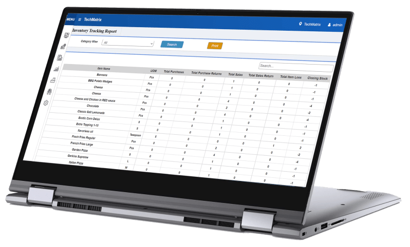 Techmatrix Edge Restaurant Billing Software - Retina Sunset Designs for Desktop