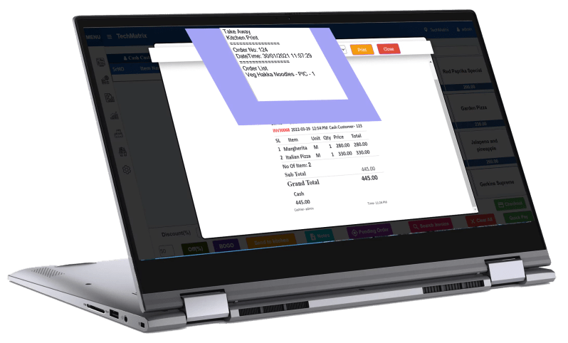 Techmatrix Edge Restaurant Billing Software - Premium Space Background Gallery - HD