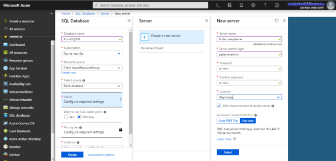 Mentioning SQL Server details