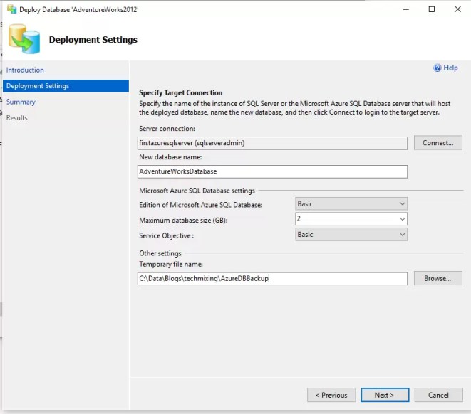 Choose backup file folder location