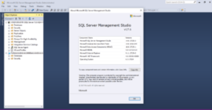 SQL Server Management Studio V17.6
