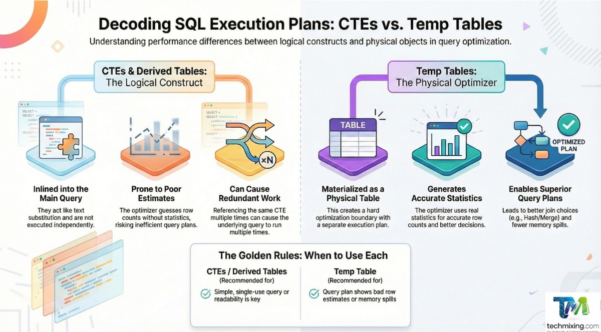 Execution Plan Analysis Ctes Vs Temp Tables Vs Derived Tables