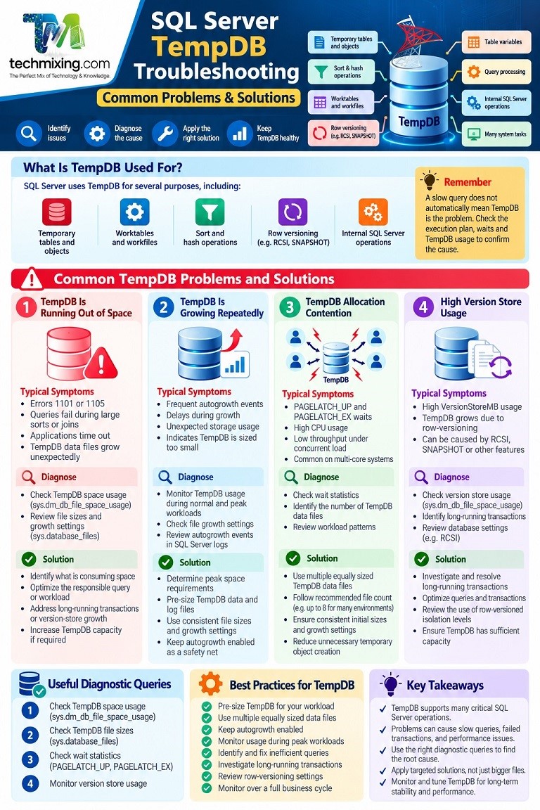 Sql Server Tempdb Troubleshooting Common Problems Solutions