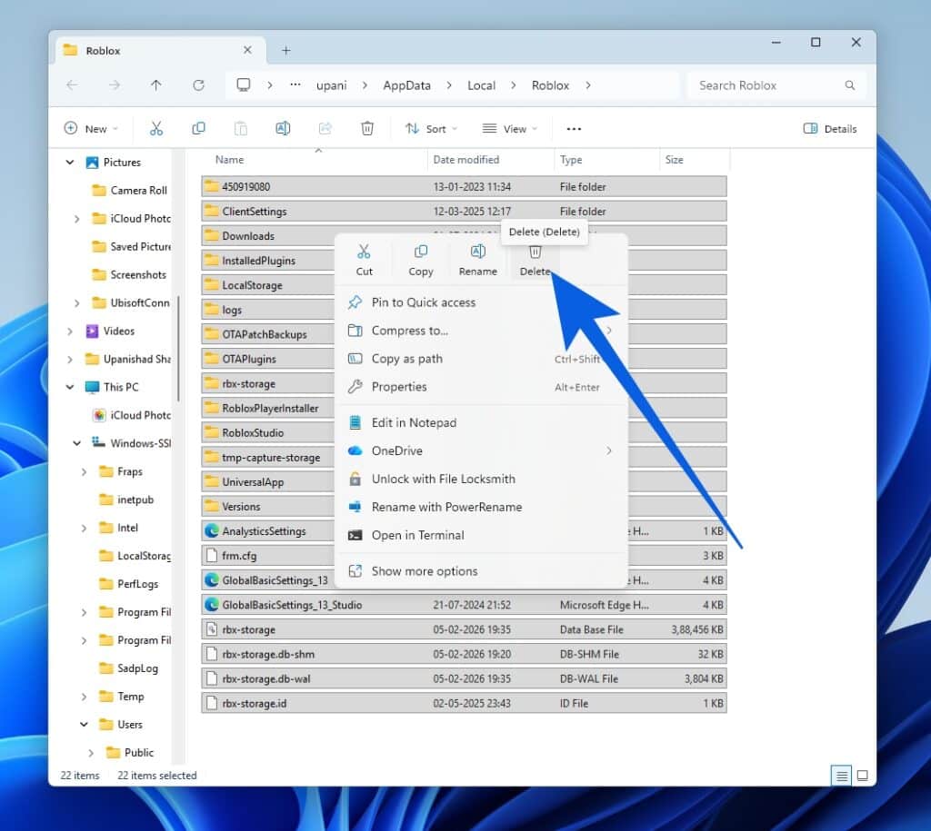 How To Clear Roblox Cache 2026 Guide Clear Local App Data On PC 1024x915 