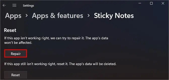 6 Ways To Fix Sticky Notes Not Working On Windows (5) 6 Ways To Fix Sticky Notes Not Working On Windows (5)