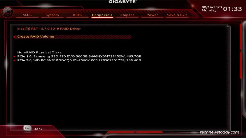 How To Configure RAID On Gigabyte Motherboard (11) How To Configure RAID On Gigabyte Motherboard (11)