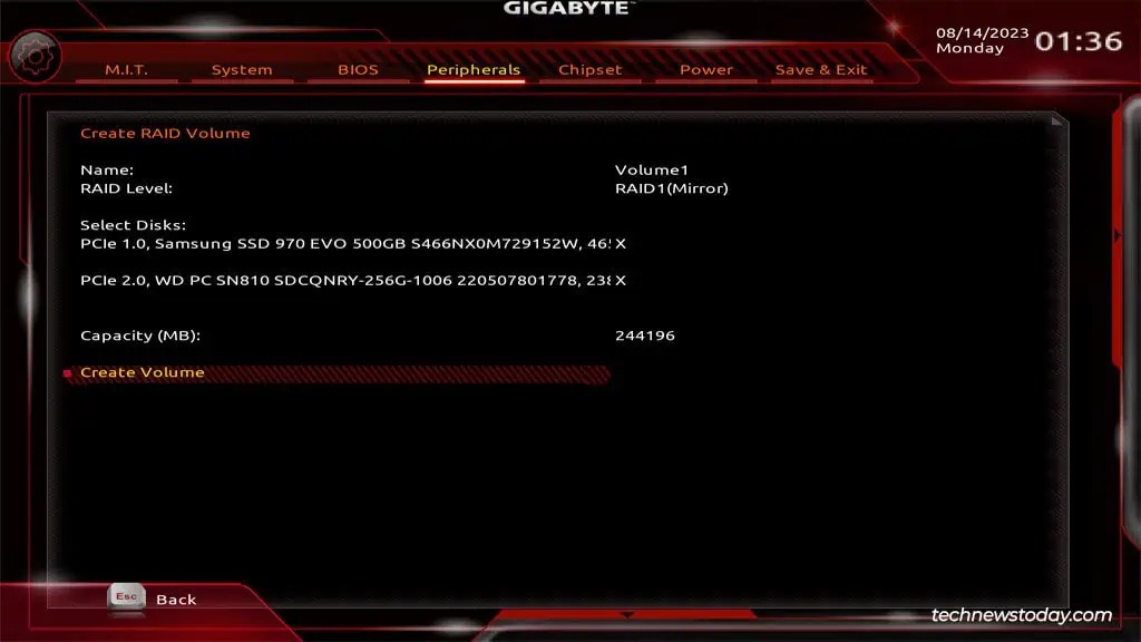 How To Configure RAID On Gigabyte Motherboard (14) How To Configure RAID On Gigabyte Motherboard (14)