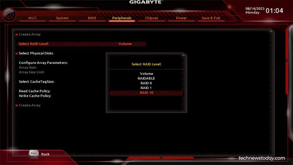 How To Configure RAID On Gigabyte Motherboard (9) How To Configure RAID On Gigabyte Motherboard (9)