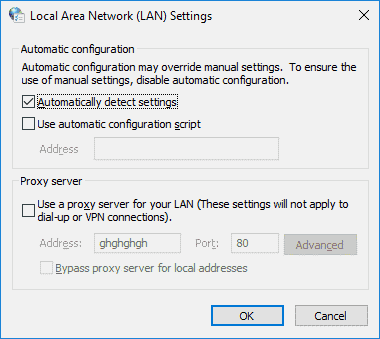 Reset internet settings · 4. Chrome: Fix "Unable to connect to the proxy server
