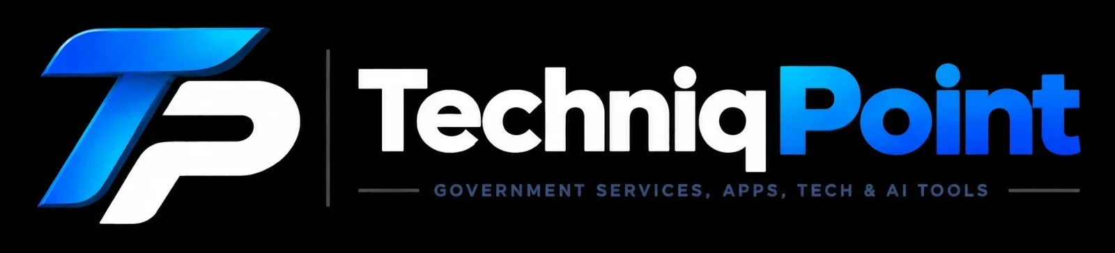 Official TechniqPoint logo for government services, apps, technology and AI tools