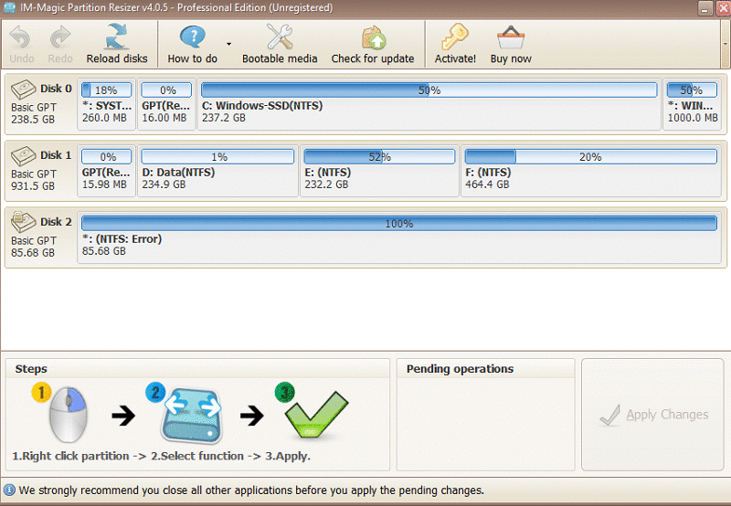 IMMagic Partition Resizer Pro Free License Disk management tool
