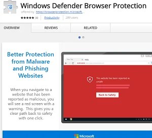 Windows Defender Browser Protection for Chrome