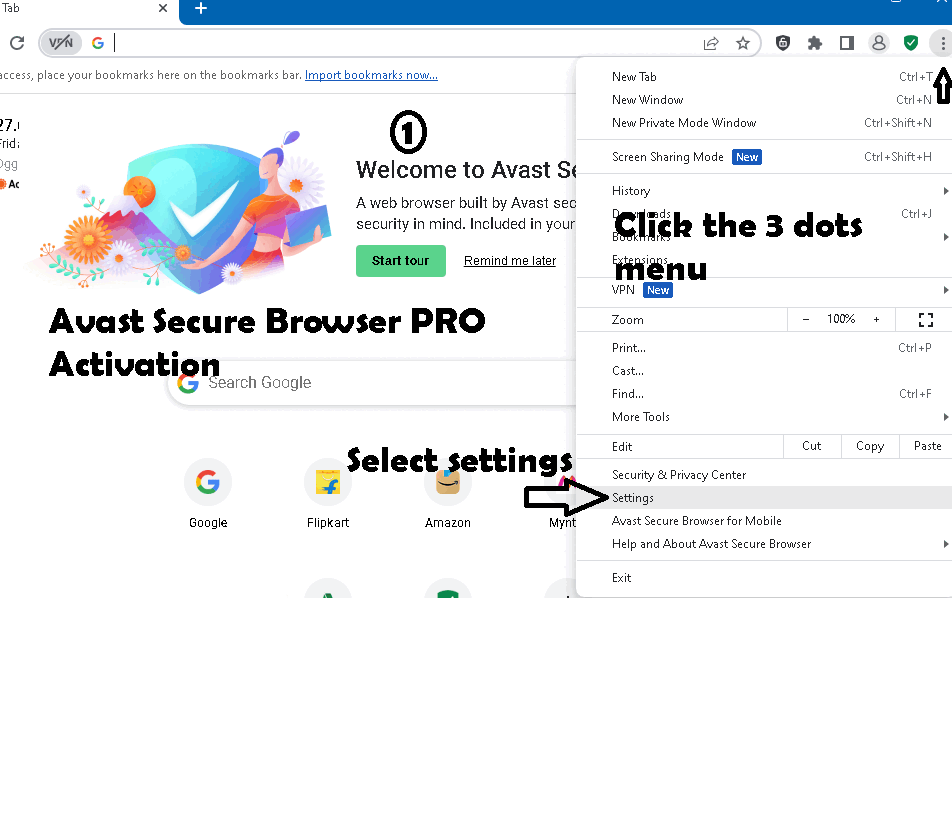 Avast Secure Browser PRO Free 1 Year License worth 49.99 Browser with
