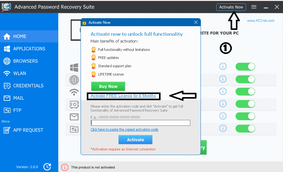 PCTrek Advanced Password Recovery Suite Free for 6 Months