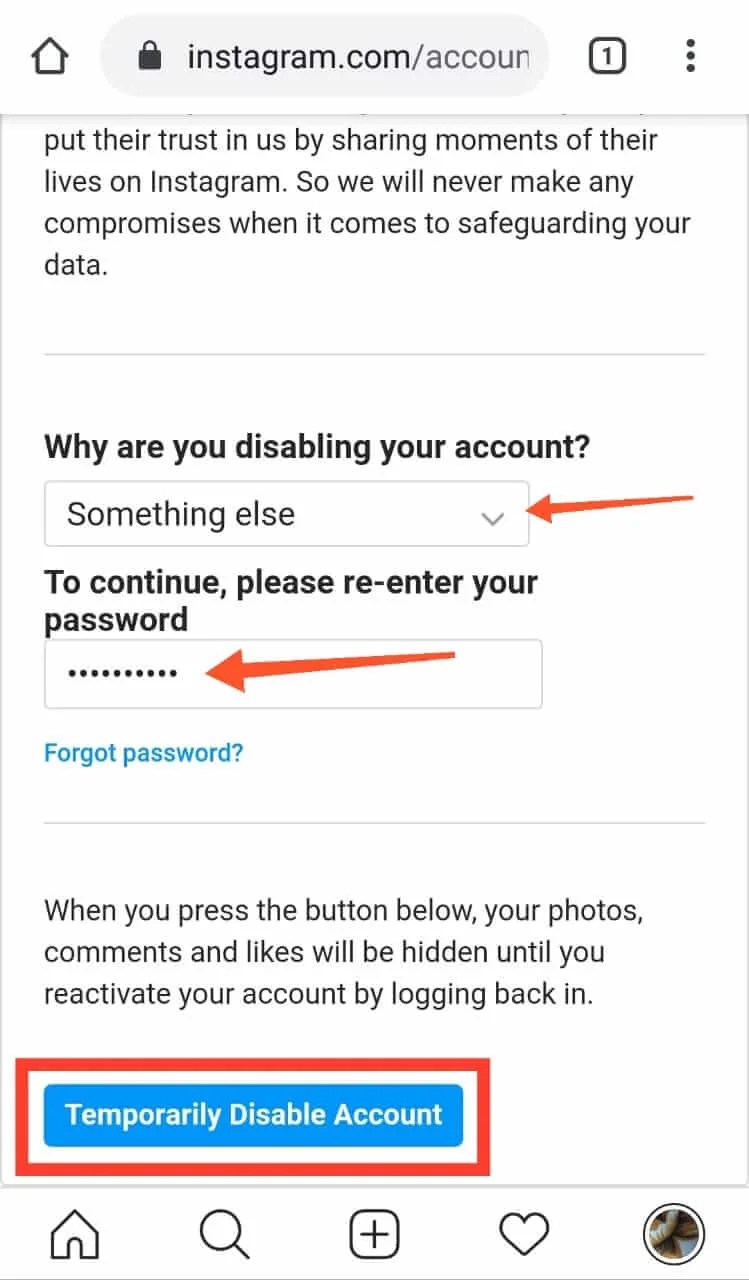 Visit instagram.com to deactivate your instagram account. How To Deactivate Instagram Account Permanently ...
