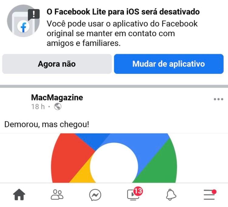 Facebook Lite iOS